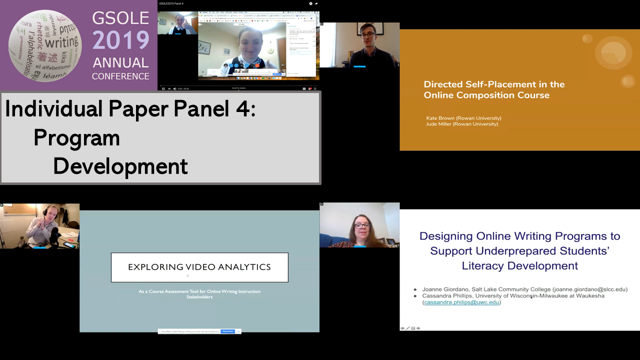 Video Thumbnail for Individual Paper Panel 4: Includes collage of slides from presentations and images of presenters